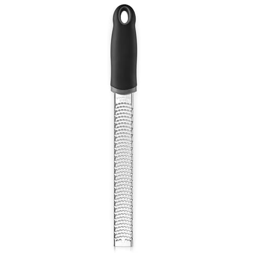 Stainless Steel Lemon Zester, Cheese Grater for Lime, Cheese, Dishwasher Safe