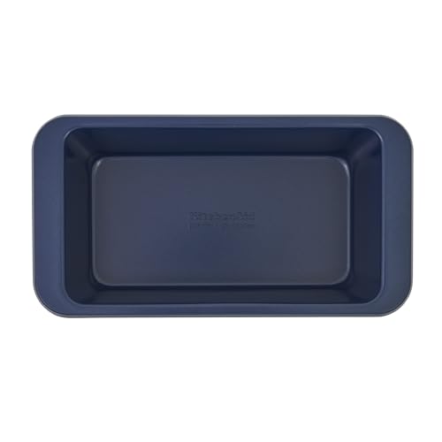 KitchenAid 9x5in Nonstick Aluminized Steel Loaf Pan, Ink Blue