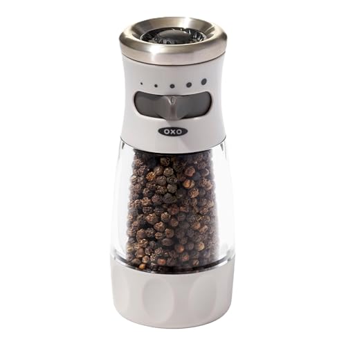 OXO Good Grips Contoured Mess-Free Pepper Grinder, Adjustable