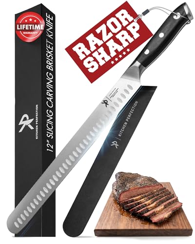 12&rdquo; Brisket Knife for Carving & Slicing Meat - Ultra Sharp