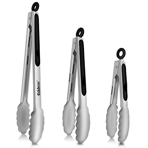 Tongs For Cooking - Heat Resistant 600 Degrees Stainless Steel