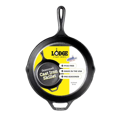 Lodge L8SK3 10-1/4-Inch Pre-Seasoned Skillet