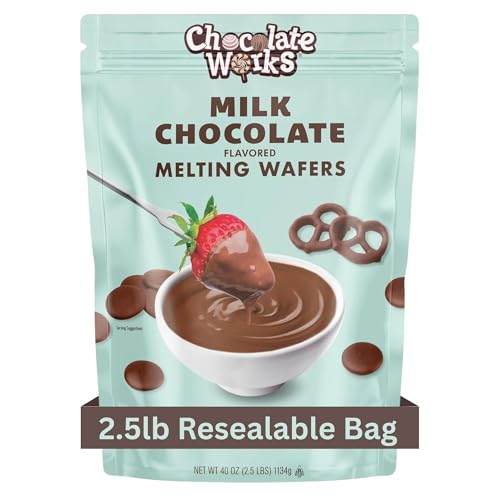 Milk Chocolate Melting Chocolate Wafers, 2.5lb (Pack of 1)