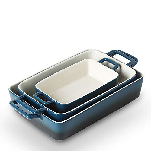 Bakeware Set, Ceramic Baking Dish, Set of 3