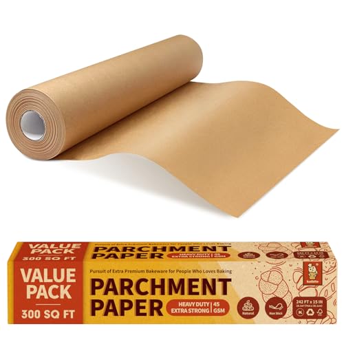 Unbleached Parchment Paper Roll, 15in x 242ft