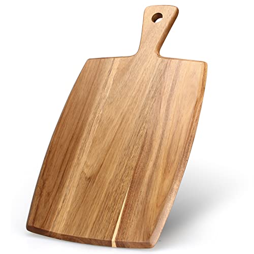 Best Acacia Wood Cutting Board with Handle Wooden