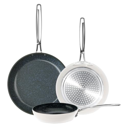 3-Piece Non-Stick 8&rdquo;, 10&rdquo;, 12&rdquo; Forged Lightweight Frying Pan Set