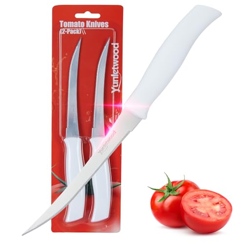 Tomato Knife 3rd Gen 2-Pack, Serrated Stainless Steel Blade, Ergonomic Handle