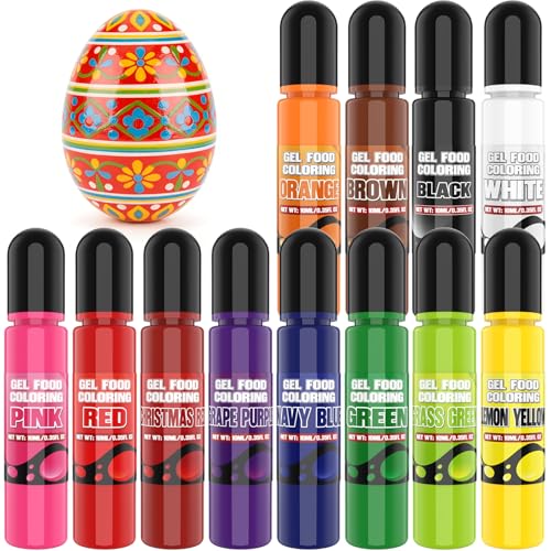Gel Food Coloring for Halloween, 12 Food Colors