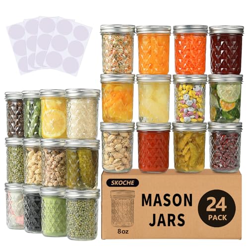 Mason Jars 8 oz 24 Pack&nbsp;