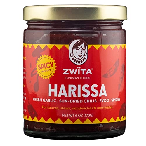 Spicy Harissa 6oz | Tunisian Thick Sun Dried Chili Paste | Spicy Yet Doesn&rsquo;t Overwhelm Flavor&nbsp;
